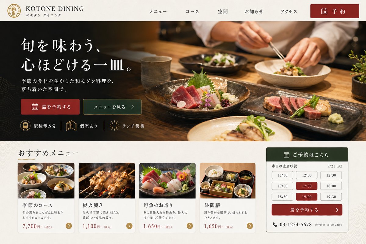 和食レストラン 制作実績