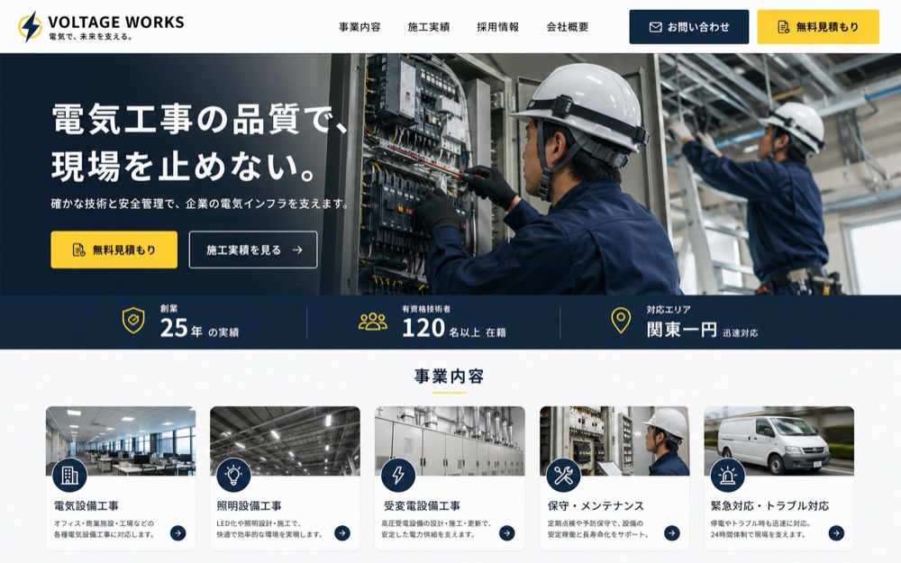 電気設備 制作実績