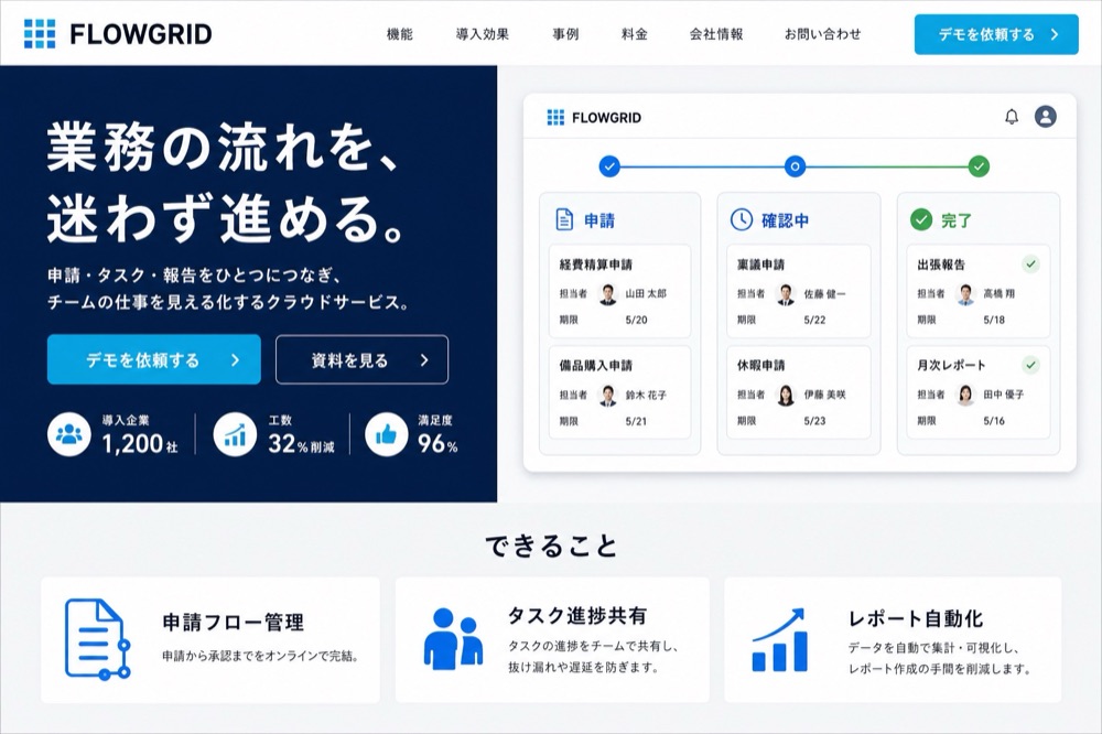 業務SaaS 制作実績